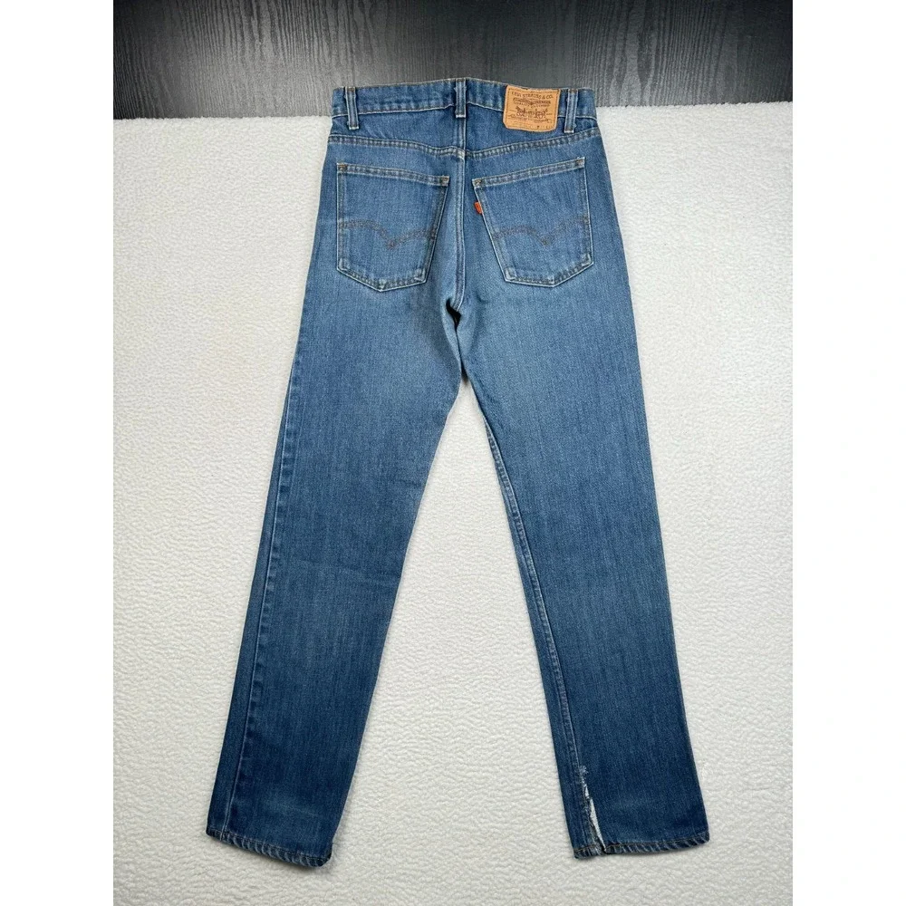 + Vintage Levi's Orange Tab Jeans Mens 31x32 Fits 30x32.5 Ripped Straight Fit